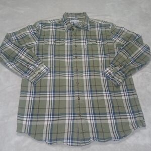 Men's Green Plaid Shirt